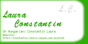 laura constantin business card